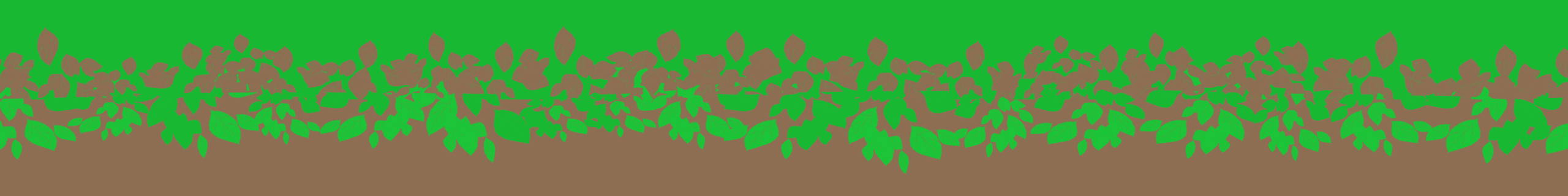 Brown and Green Overlapping Leaf Pattern