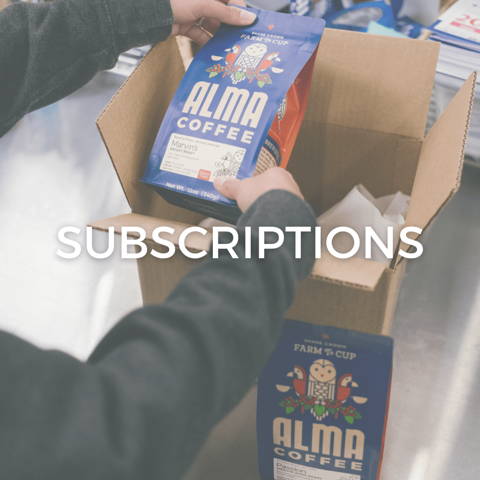 shop freshly roasted coffee subscriptions at alma coffee