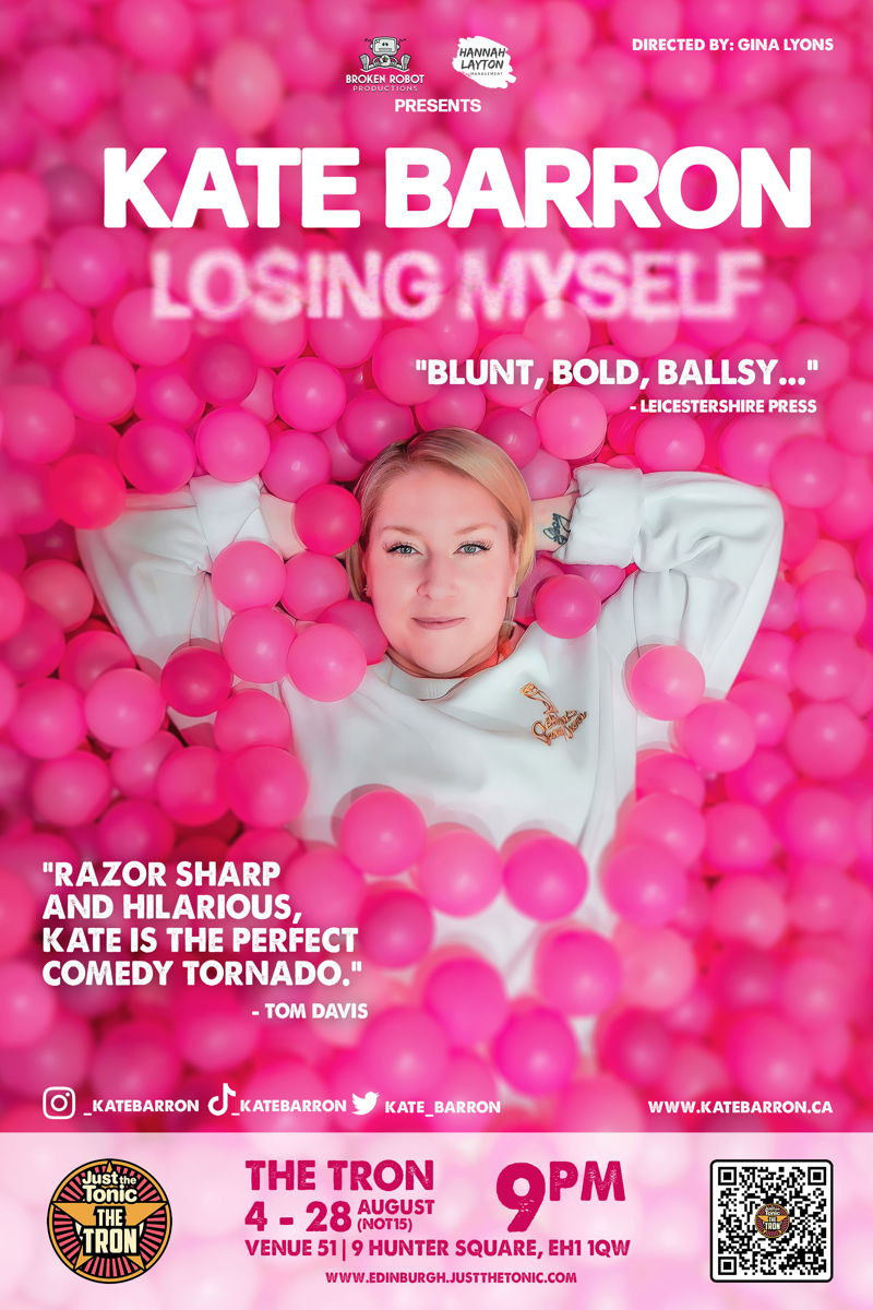 The poster for Kate Barron: Losing Myself