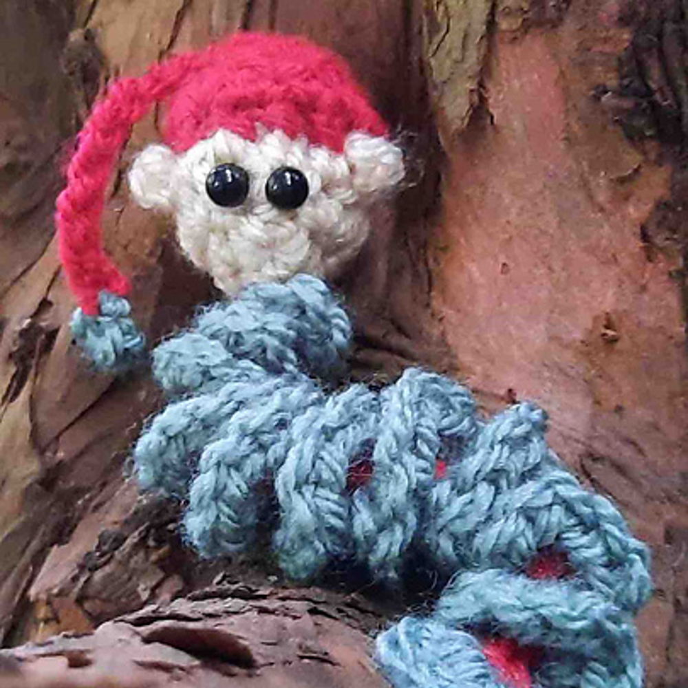 Elf Worry Worm Crochet Pattern