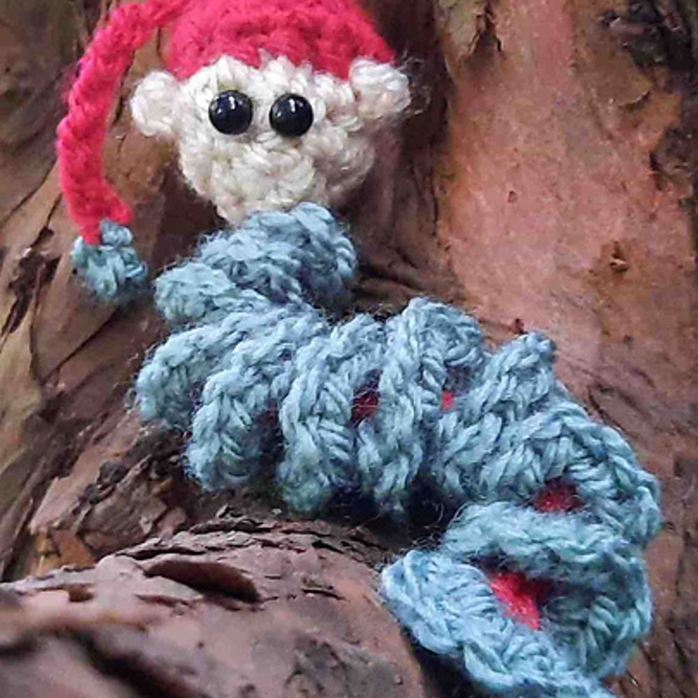 Elf Worry Worm Crochet Pattern