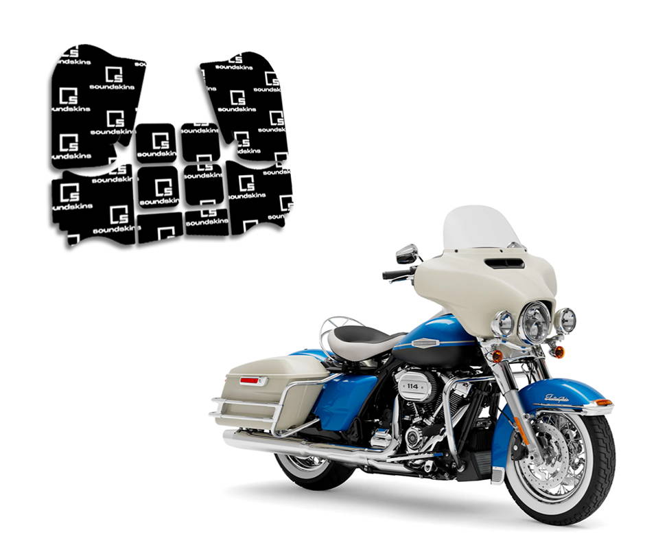 harley davidson road king soundskins saddlebag sound deadening kit by american hard bag