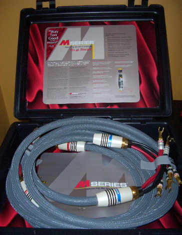 MONSTER CABLE M2.4S BIWIRE 8 FOOT (2.5M) PAIR W/SPADES ...