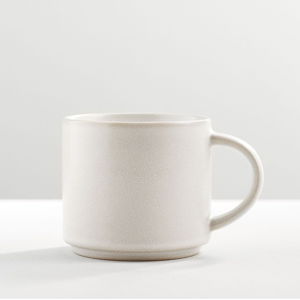 Mason Stoneware Mugs - Set of 4, Matte Ivory