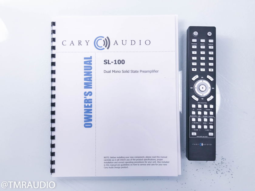Cary SL-100 Stereo Preamplifier; SL100; Remote(11020)