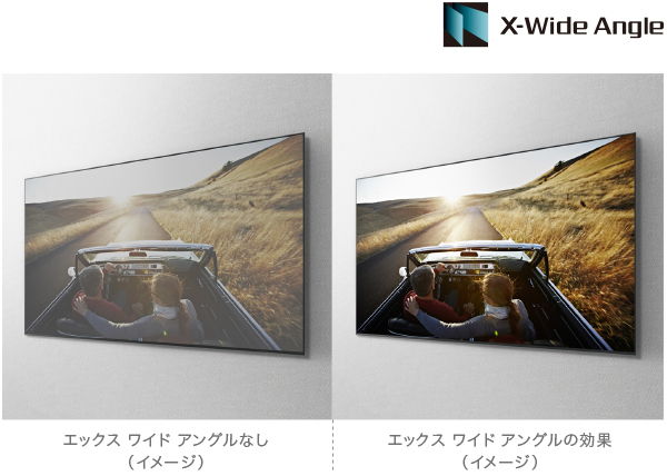 斜めから見ても高画質