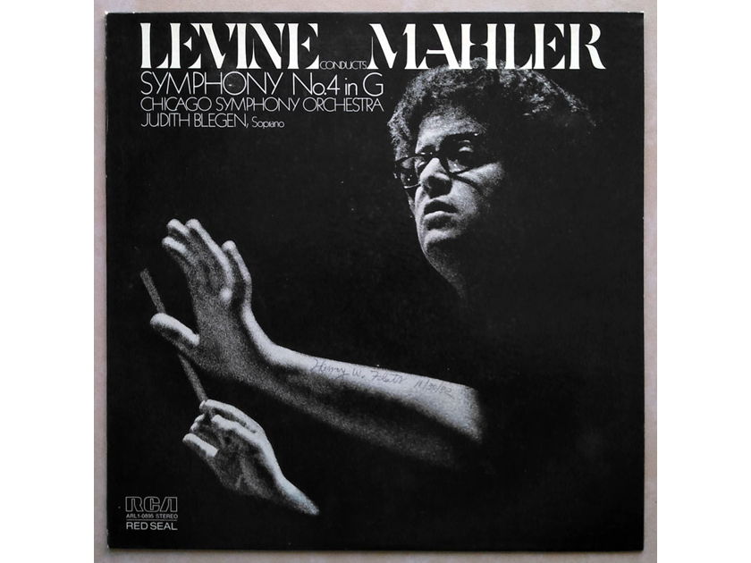 RCA | LEVINE/MAHLER - Symphony No. 4 / NM