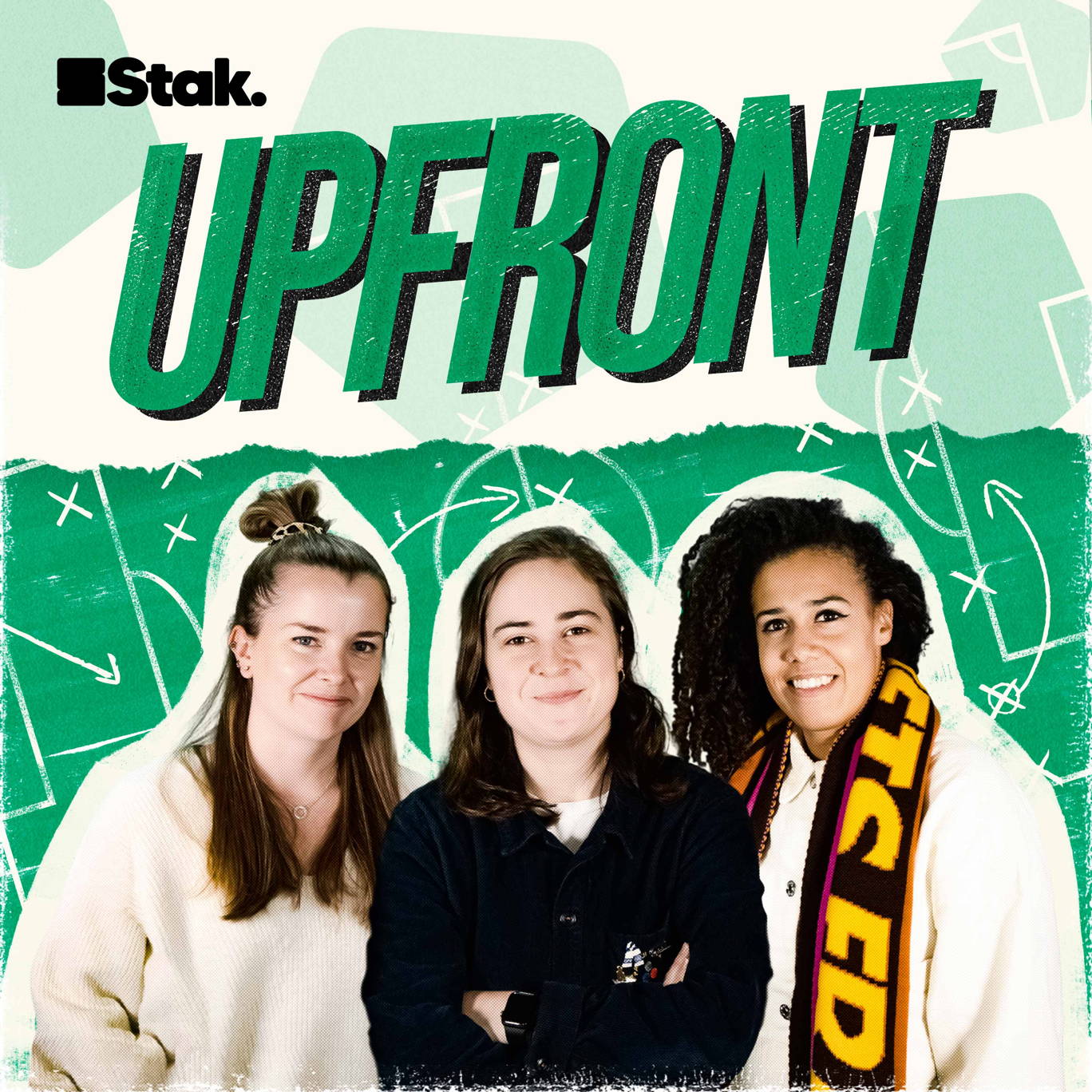 The artwork for the Upfront podcast.