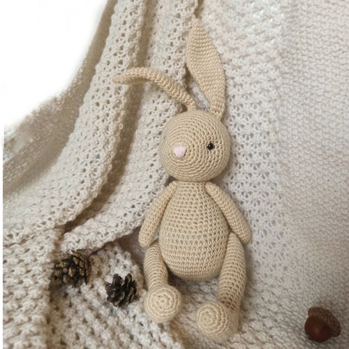 Padrão de crochê BUNNY PDF - Crochet Lovey Pattern Bunny Rabbit Toy Amigurumi Bunny Crochet Rabbit Amigurumi Doll Rabbit Pattern