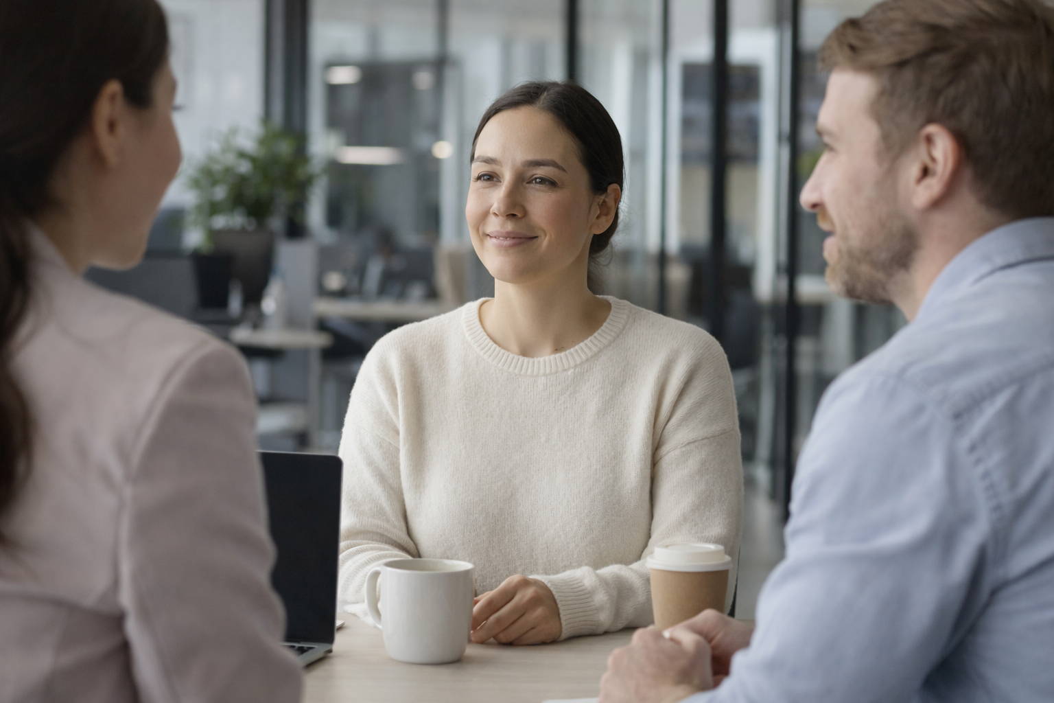 Person waking rested with relaxed breathing and posture