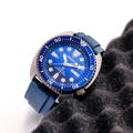 Seiko Turtle on Blue Rubber Strap