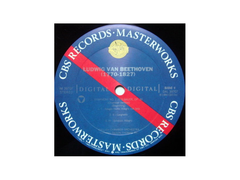 CBS Digital / TILSON THOMAS, - Beethoven Symphonies No.1 & 2, NM, Promo Copy!