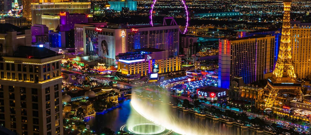 Las vegas aerial shot