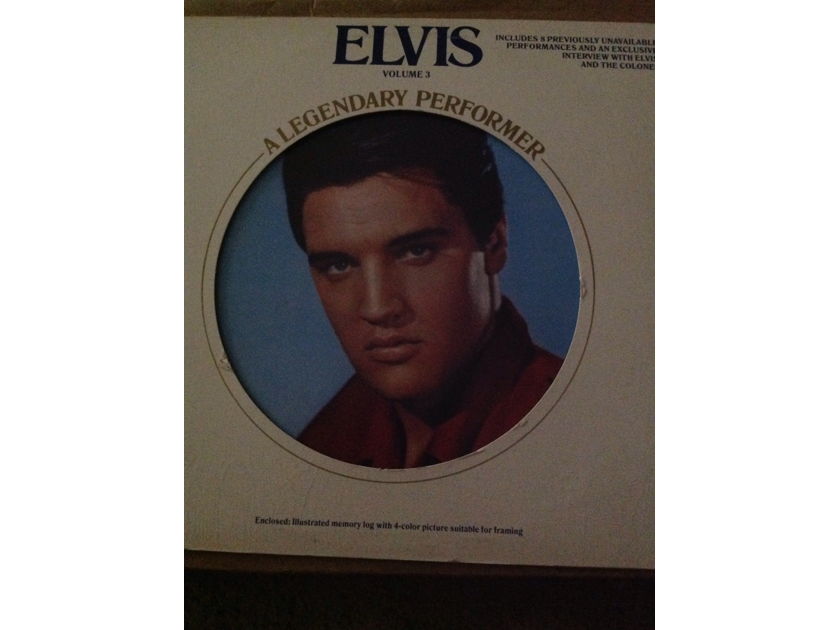 Elvis Presley  - A Legendary Performer Volume 3 RCA Records Promo Stamp Back Cover Vinyl LP NM