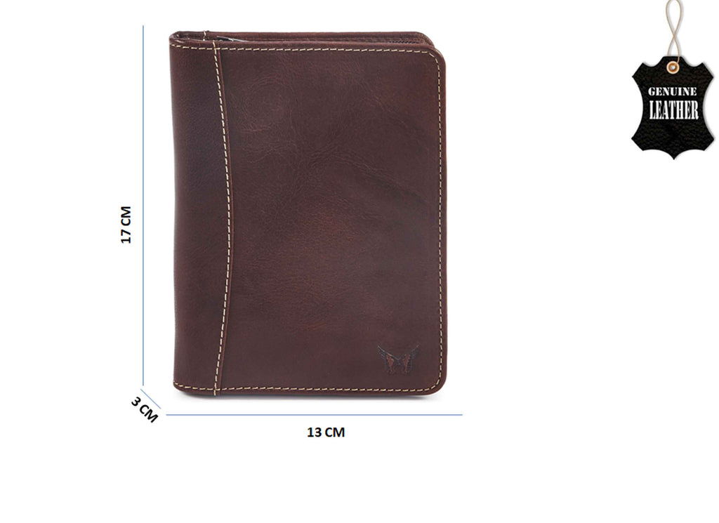 Quality Full Grain Leather Passport Wallet Style 7015 - Image 7