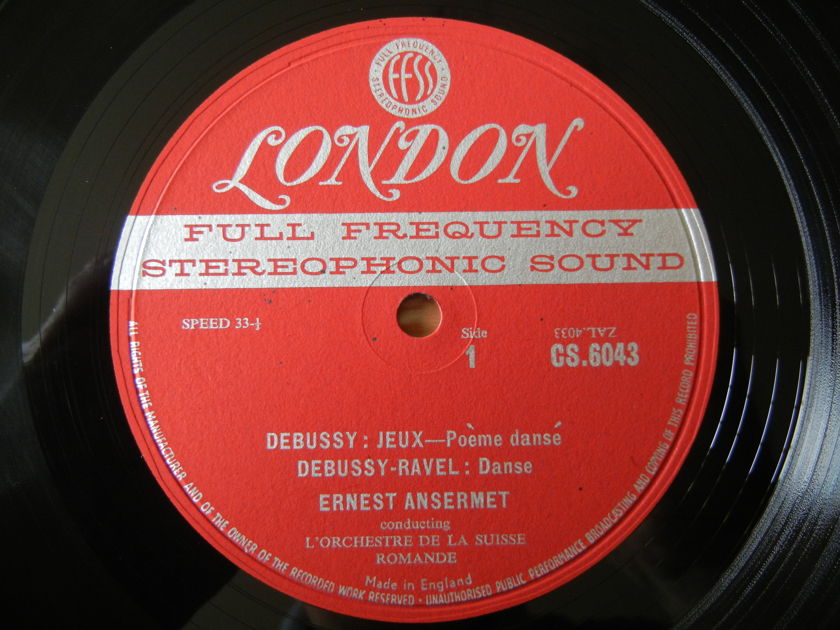 Debussy-Danse - Jeux, Dukas-LaPeri FFSS London CS-6043 Blue-Back