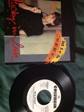 Mick Jagger - Lucky In Love Columbia Records Promo 45 S...