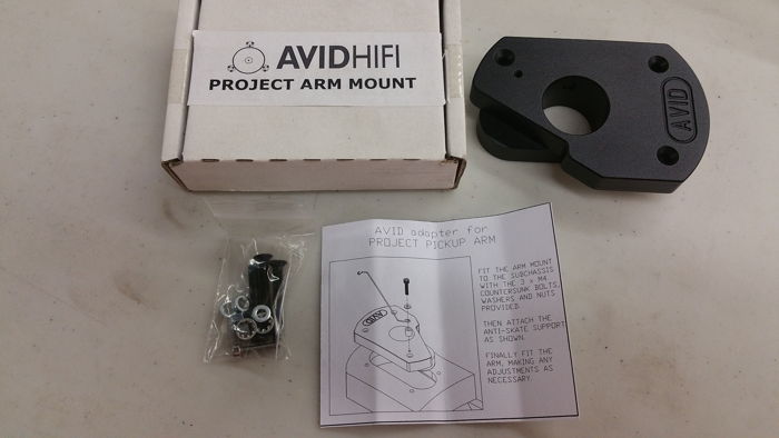 Avid mounting kit for Pro-Ject tonearm