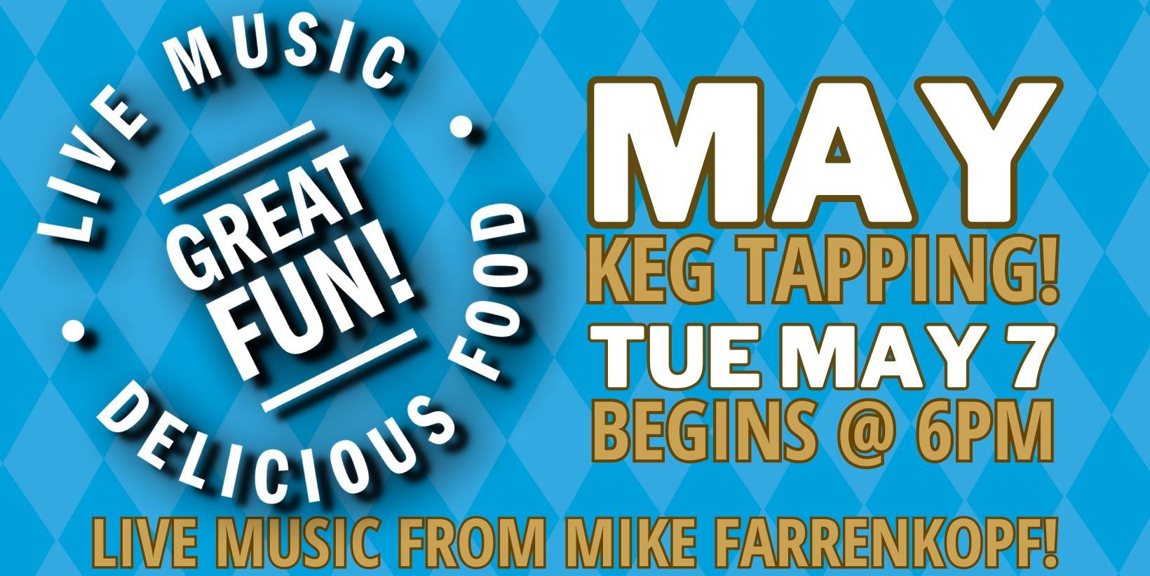 May's Keg Tapping Celebration promotional image