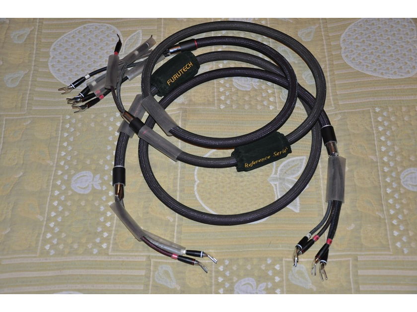 FURUTECH REFERENCE III  Speaker Cables 2M BiWire Set In Spade Terminations