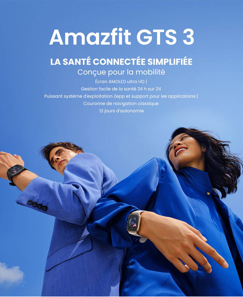 Montre Connectée Amazfit GTS 3 Rose A Bas Prix - SpaceNet