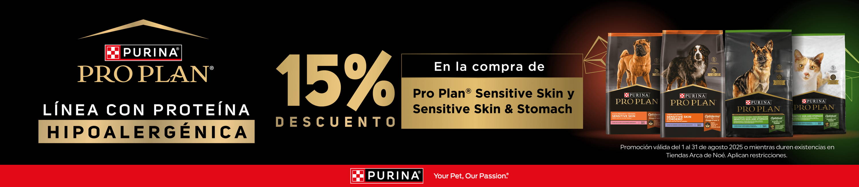 PROPLAN: 15% de descuento en productos seleccionados. 