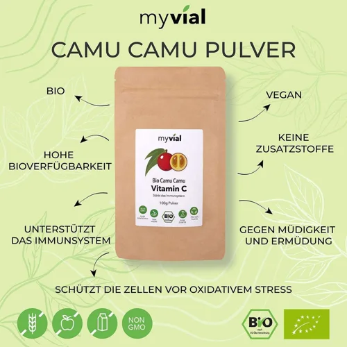 Vitamin C Pulver Natürliches Camu Camu