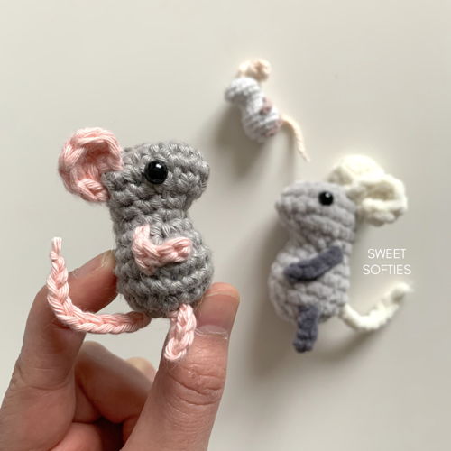 How to crochet a mouse without sewing!