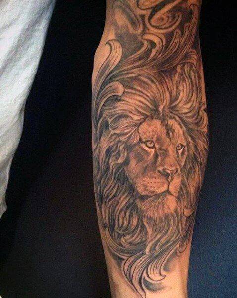 Tatouage Lion Avant Bras