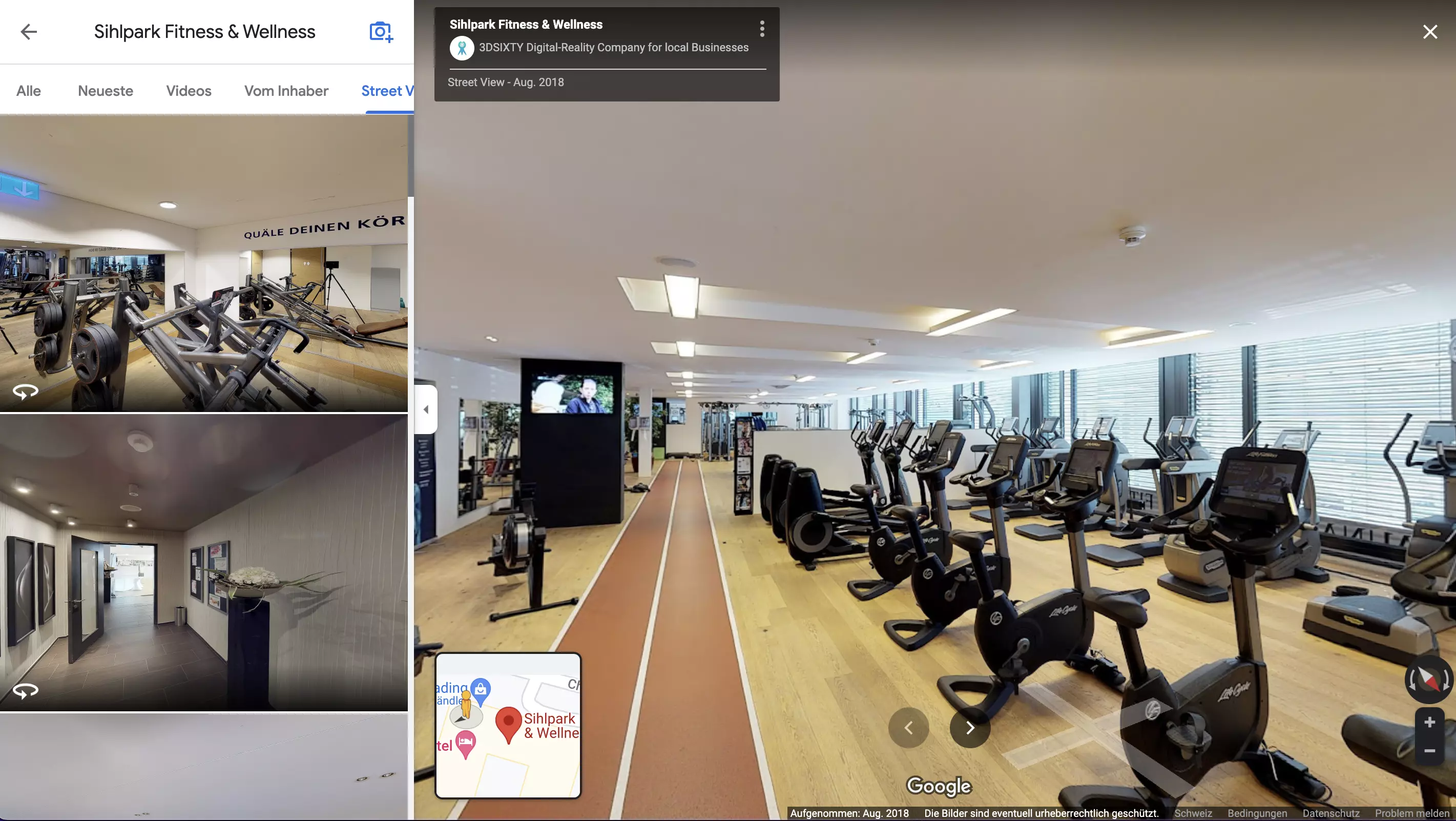 Sihlpart Fitness und Wellness - Google Street View Tour
