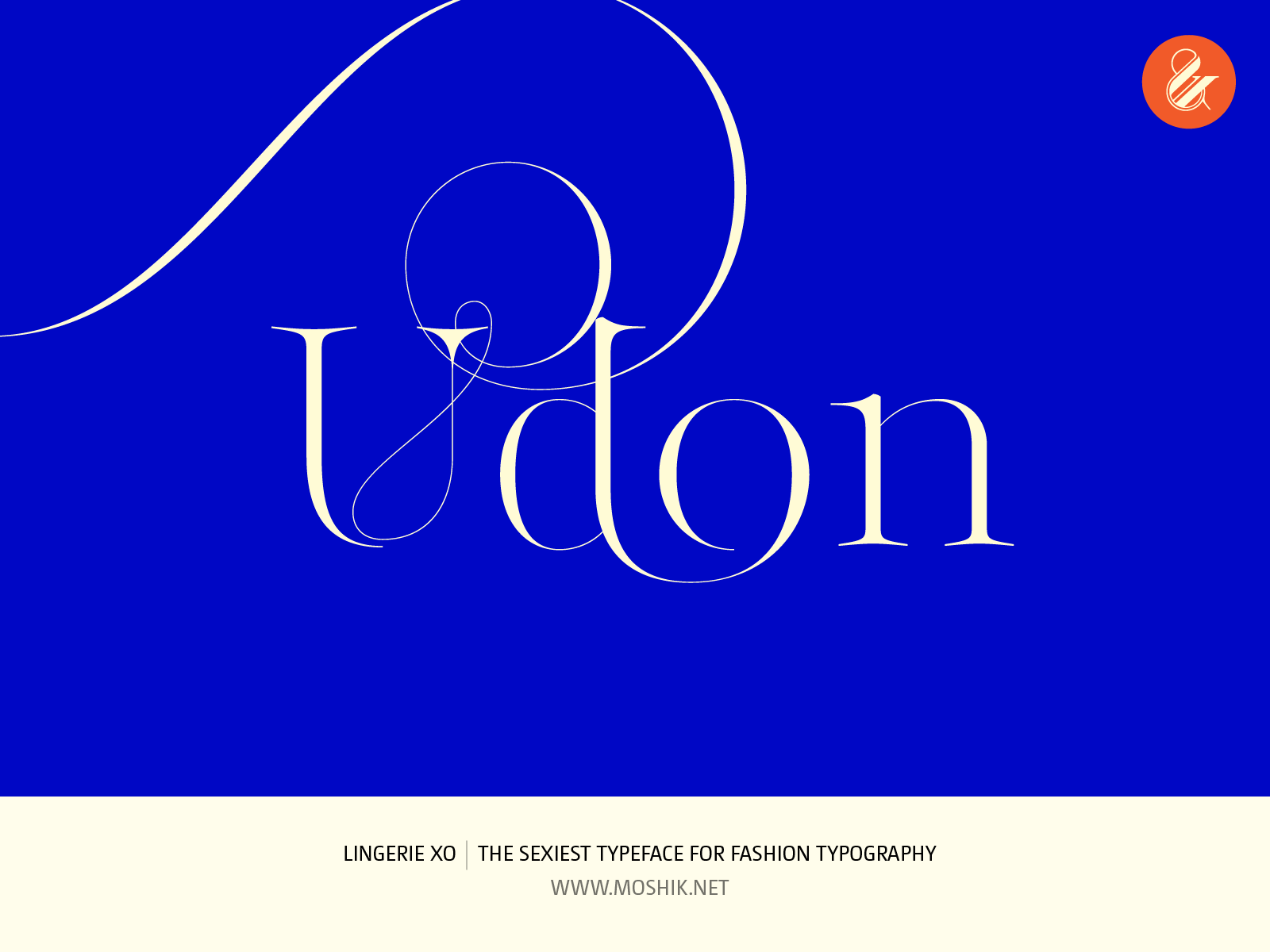 Udon logo, Lingerie XO Typeface, fashion fonts, best fonts 2021, best fonts for logos, sexy fonts, sexy logos, Vogue fonts, Moshik Nadav, Fashion magazine fonts, Must have fonts