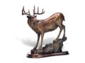 White Tail Deer Sculpture Legend of Lighting Creek by Scott Lennard