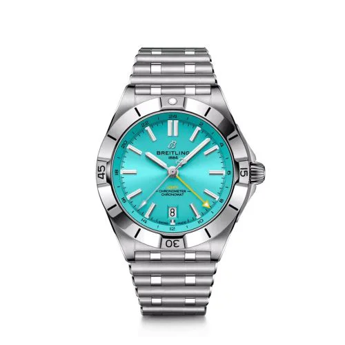 Chronomat 40 GMT Stainless Steel / Turquoise / Hong Kong