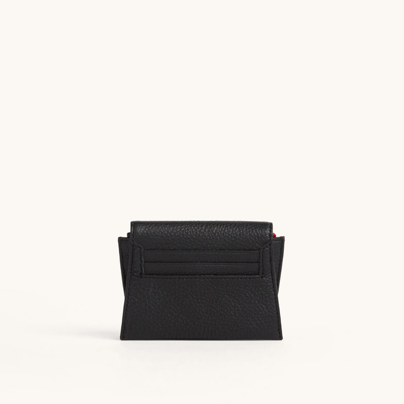 Allen Wallet | Black/Brushed Gold Red Zip - $125.00 | Hammitt Heritage