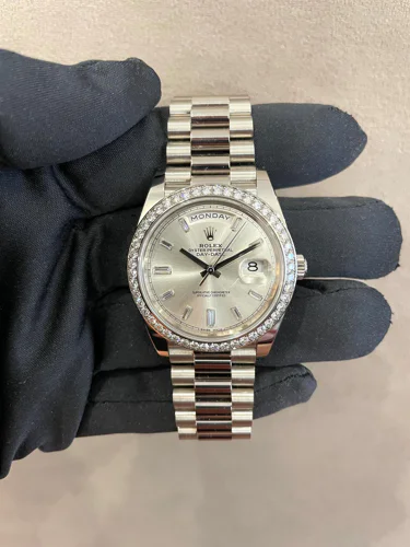 Rolex Day-Date 40 Grey Diamond Set Dial