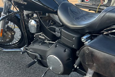 2010 HARLEY-DAVIDSON FLSTF FAT BOY (BLACK) motorcycle for rent near Anaheim, CA
