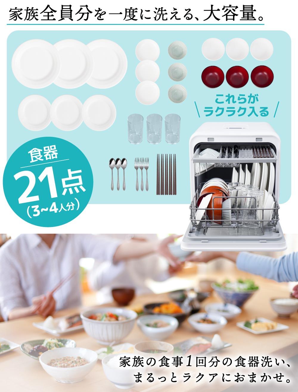21点お皿が入る