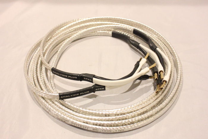 Analysis Plus Silver Oval 2 12ft speaker cable pair - b...