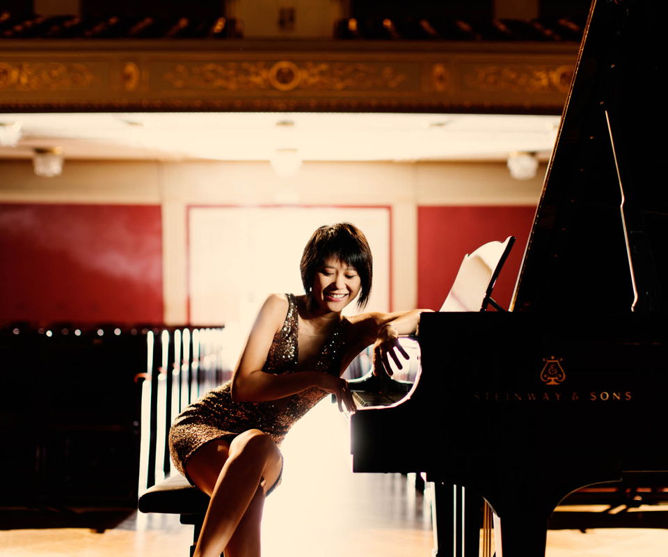 Yuja Wang Dudamel Rachmaninoff Concerto 4 La Phil Walt Disney Concert Hall