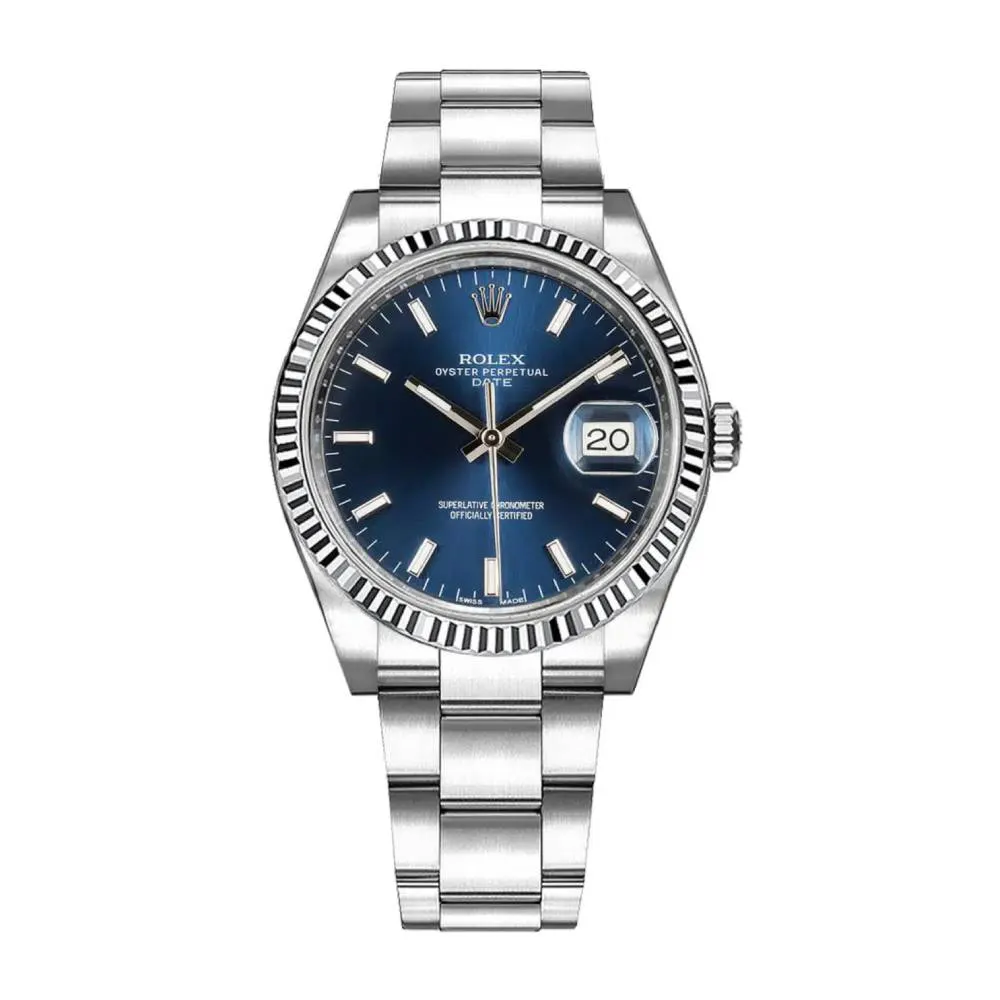 Blue Index Dial Oyster Bracelet Box and Papers 2014, image 1