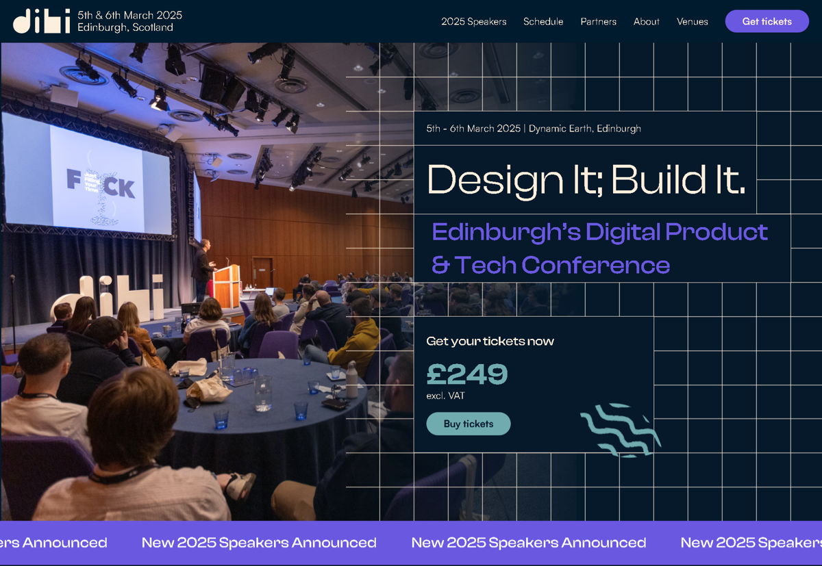 Screenshot of DIBI Conference, from the conference websites collection.