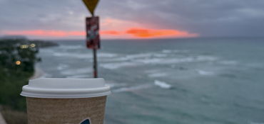 Sunrise @Diamond Head near Honolulu, HI