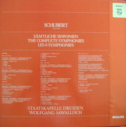 Philips / SAWALISCH, - Schubert The Complete 8 Symphoni...