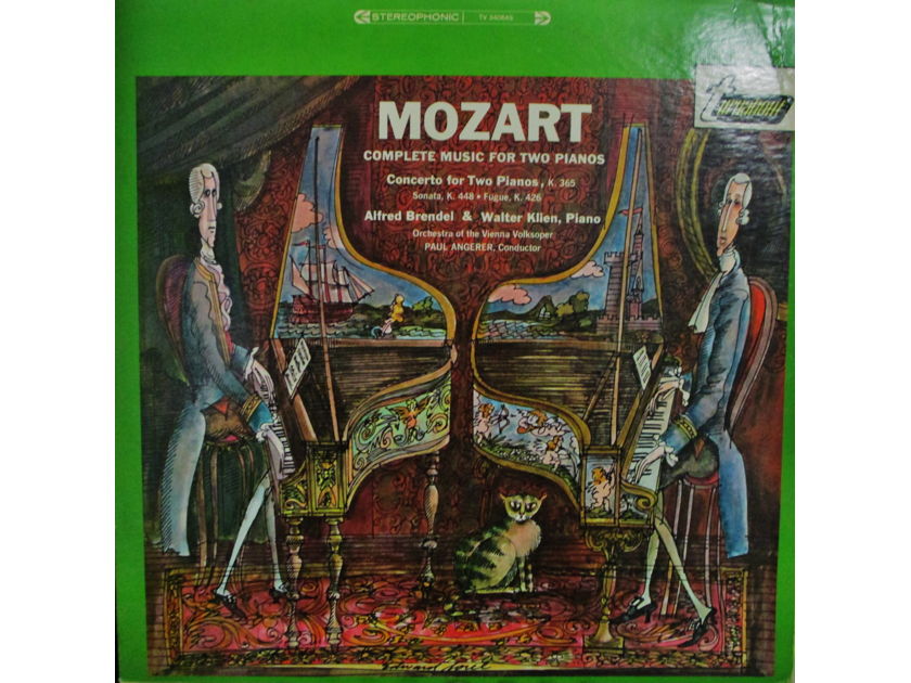 ALFRED BRENDEL & WALTER KLIEN (VINTAGE LP) - MOZART COMPLETE MUSIC FOR 2 PIANOS (1966) TURNABOUT STEREOPHONIC TV 34064S