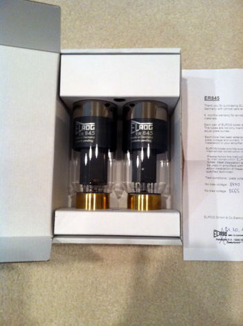 Elrog 845 Tubes New In Box Matched Pair