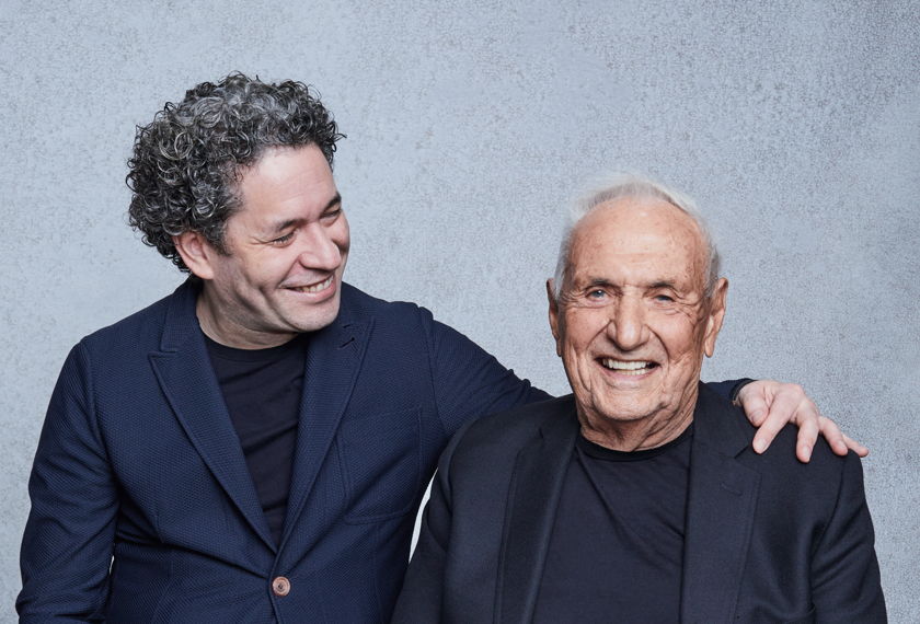Gustavo Dudamel  y Frank Gehry