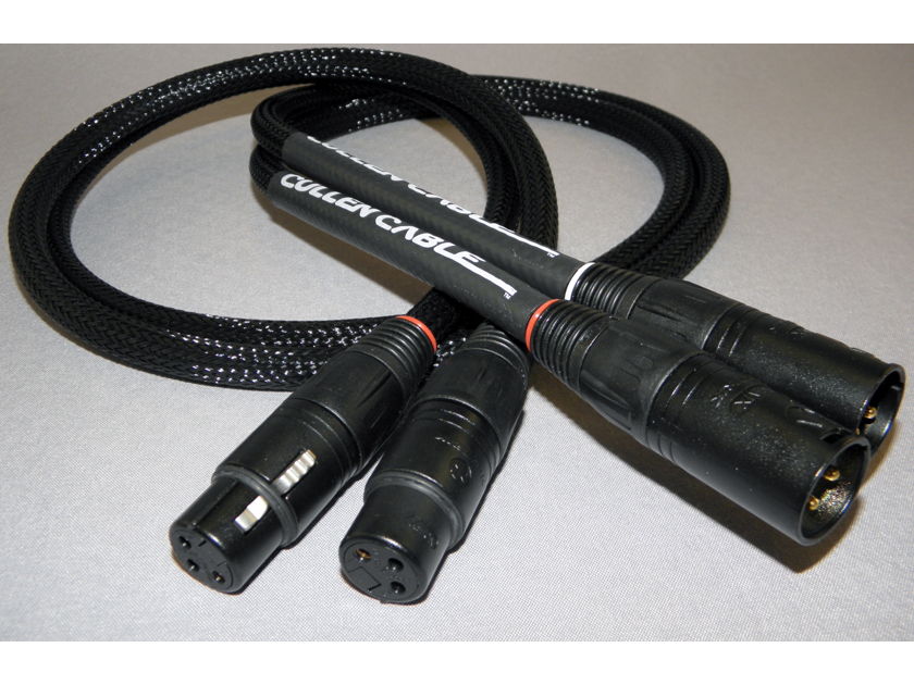 Cullen Cable Copper XLR Interconnects 1 Meter Made in the USA!