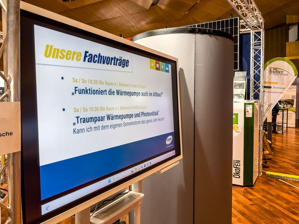 Foto Epple Messestand Bau- und Energietage 2025