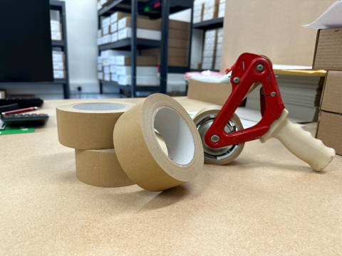 Kraft packaging tape used for Go2Products parcels
