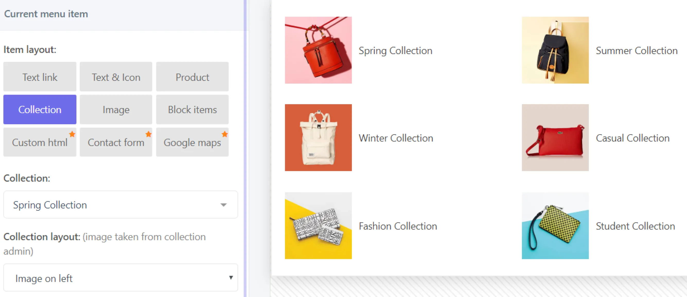 Create mega menu with Qikify